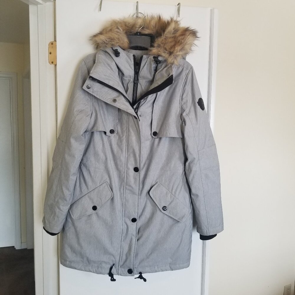 NOIZE Outerwear Co. Gray Fur Trim Parka size S/P